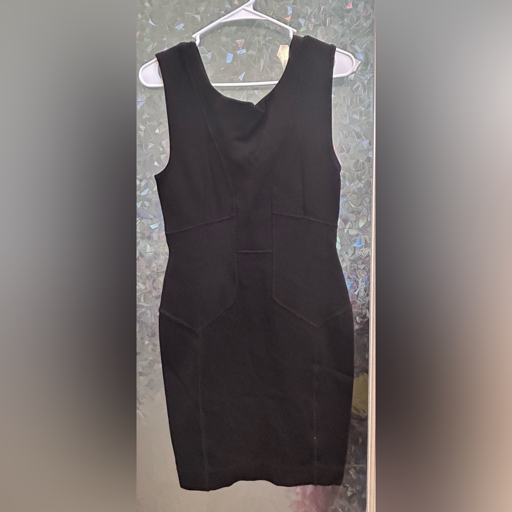 French Connection Black Sheath Mini Dress B20
